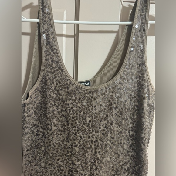 Womens Express Sequins Tank Top Size Small - Picture 2 of 5